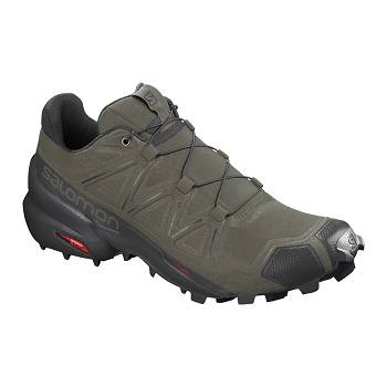 Salomon Férfi SPEEDCROSS 5 WIDE Terepfutó Cipő Olivazöld